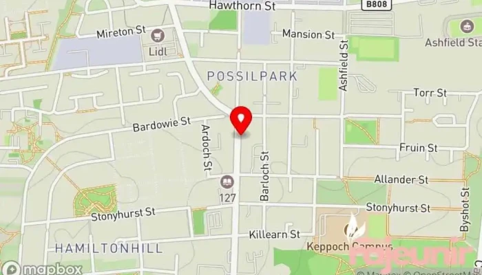 Bannermans Saracen Pharmacy Map - Glasgow