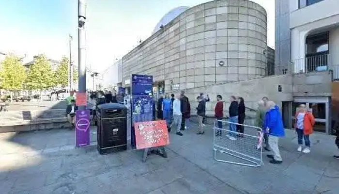 Bristo Square Pharmacy Travel Clinic Edinburgh University Pharmacy Street View 360deg - Edinburgh