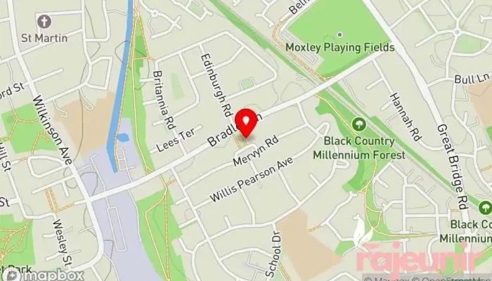 Brutons Pharmacy Bradley Map - Bilston