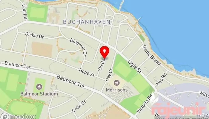 Buchanhaven Pharmacy -  Map - Peterhead