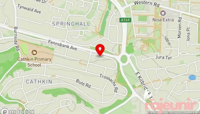 map of Burns Pharmacy Pharmacy in Glasgow