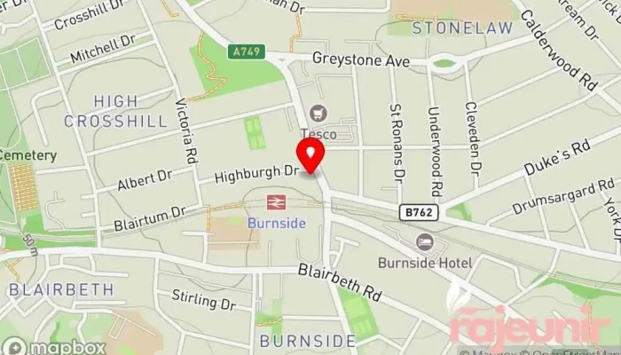 Burnside Pharmacy And Travel Clinic Dpd Pickup And Drop Off Point Map - Glasgow