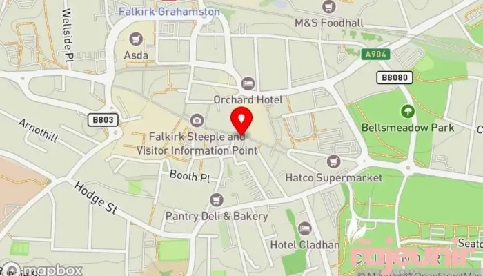 map of Callendar Pharmacy Pharmacy in Falkirk