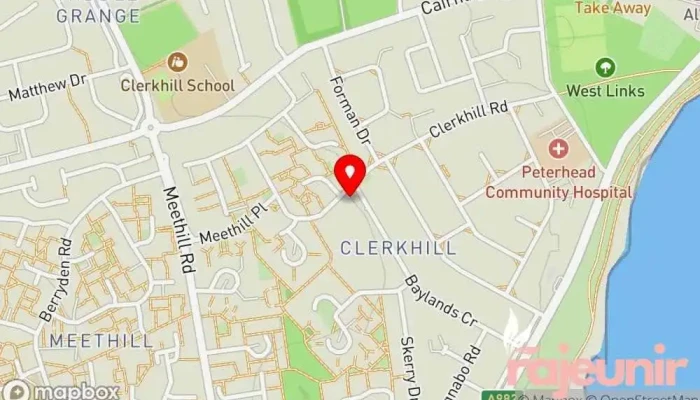 Clerkhill Pharmacy -  Map - Peterhead