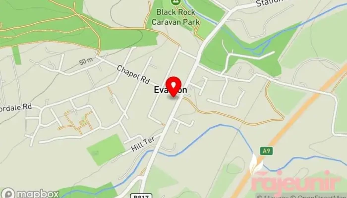 Co -  Op Food   Evanton   Balconie Street Map - Dingwall