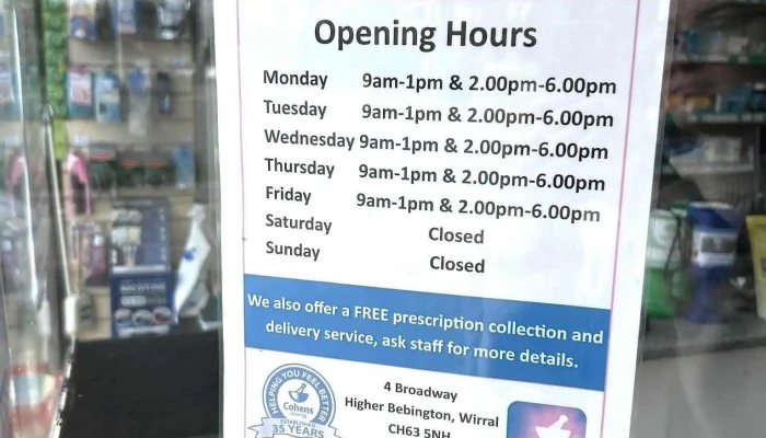 Cohens Chemist, Higher Bebington, Wirral - Higher Bebington