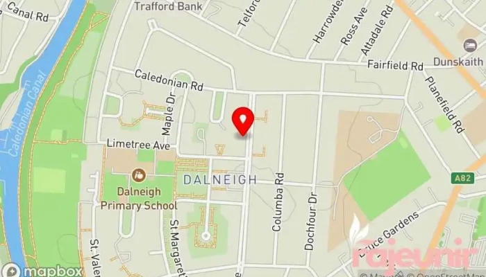 Dalneigh Pharmacy Travel Clinic Map - Inverness