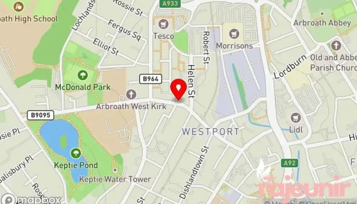 map of Davidsons Chemists - Arbroath Pharmacy in Arbroath