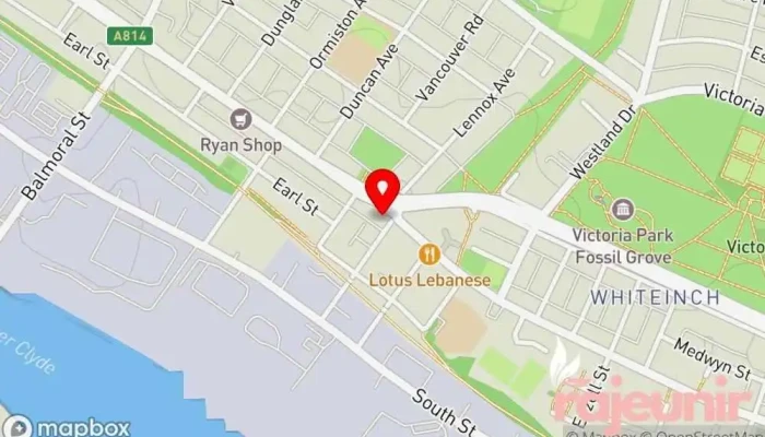 map of Dunnet Pharmacy Pharmacy in Glasgow