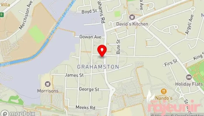 map of Falkirk Pharmacy Pharmacy in Falkirk