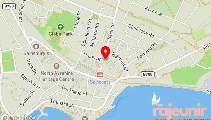 map of Gallagher Pharmacy Pharmacy in Saltcoats
