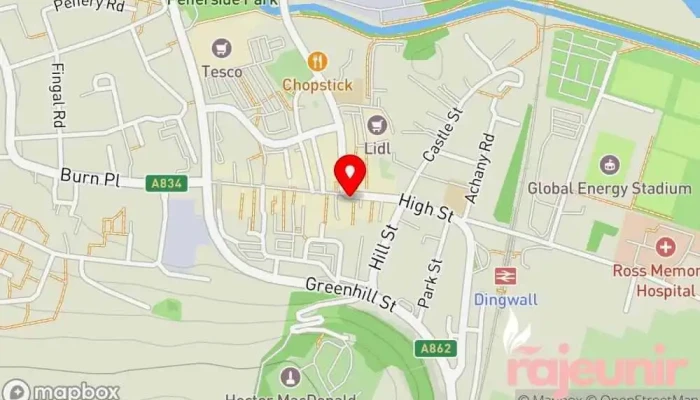 George Ellis -  Map - Dingwall