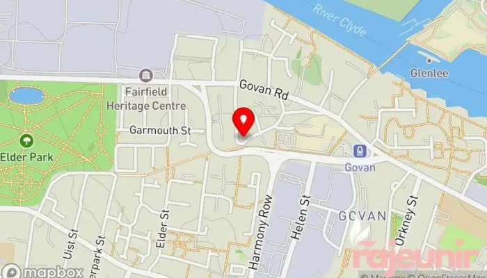 map of Gilbride Pharmacy and Travel Clinic - Govan Pharmacy in Glasgow