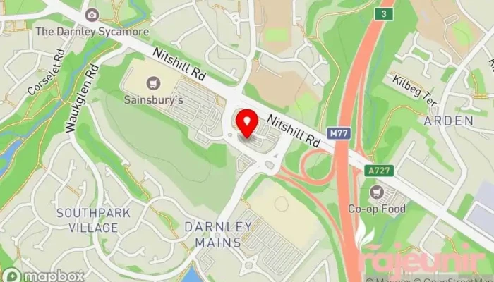 map of Houlihan Pharmacy Darnley Pharmacy in Glasgow