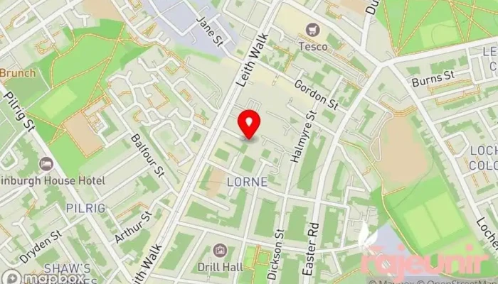 Lindsay Gilmour Head Office Map - Edinburgh