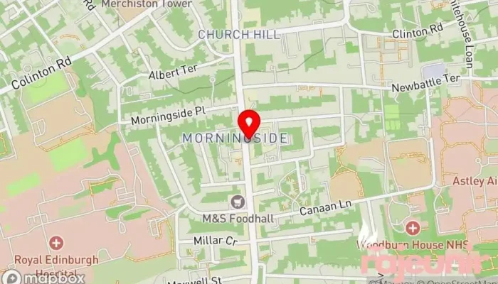 Lorimer Pharmacy Travel Clinic Map - Edinburgh
