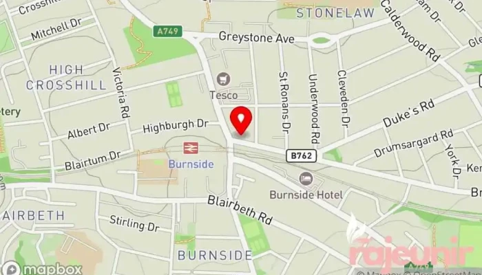 Md Green   Dukes Road Pharmacy Map - Glasgow