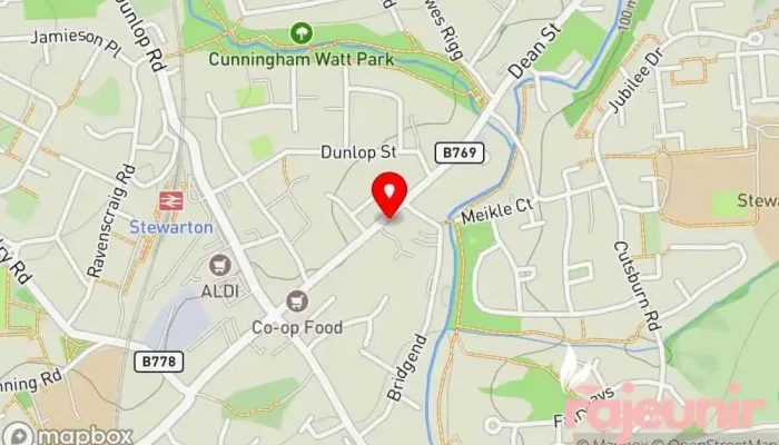 map of Stewarton Pharmacy Pharmacy in Kilmarnock