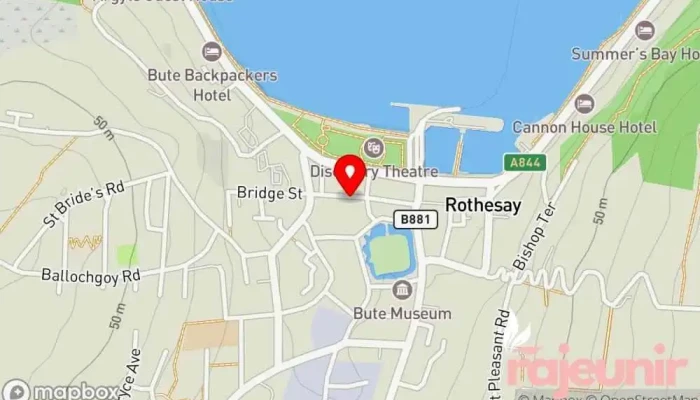 map of Superdrug Health and beauty shop in Isle of Bute