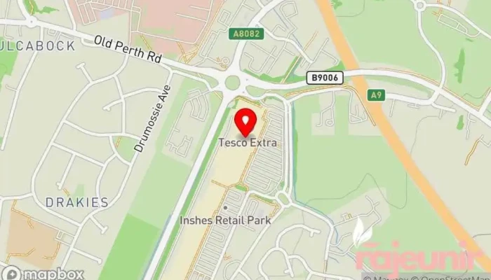 Tesco Extra -  Map - Inverness