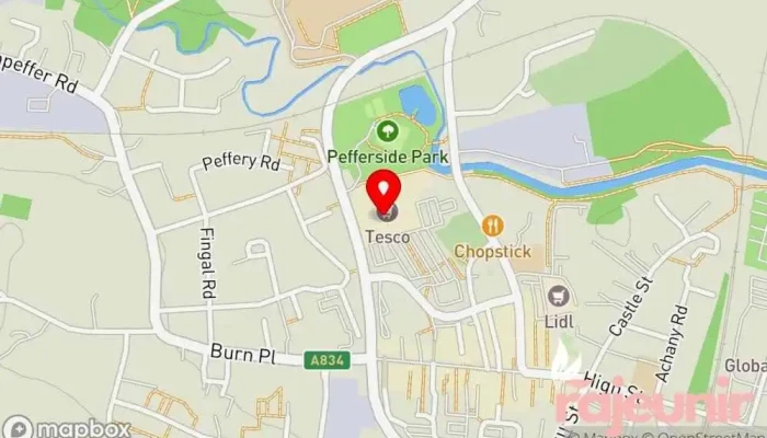 Tesco Superstore -  Map - Dingwall