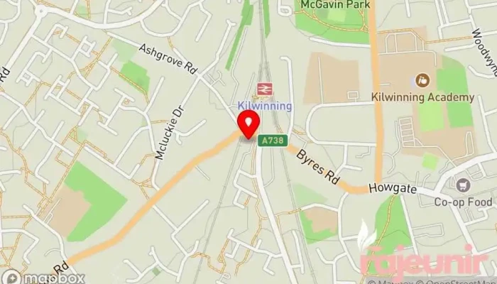 map of Townhead Pharmacy Pharmacy in Kilwinning